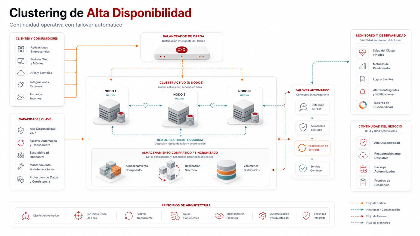 Imagen de referencia de clustering de alta disponibilidad